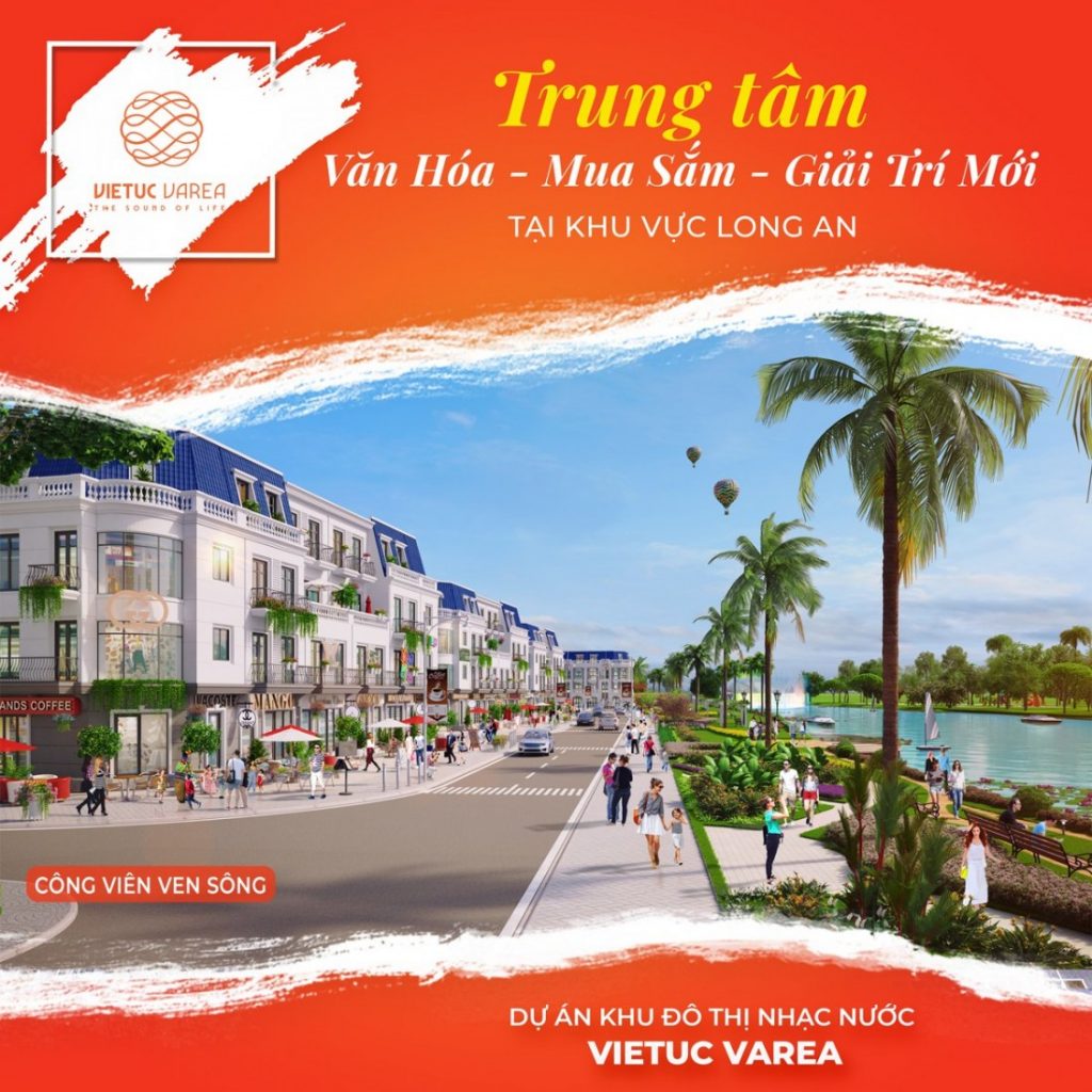 Phối cảnh công viên ven sông Khu đô thị Nhạc nước Việt Úc Varea