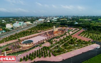 Trung tâm thành phố Tân An, thủ phủ của tỉnh Long An. Ảnh: Nguyễn Luân