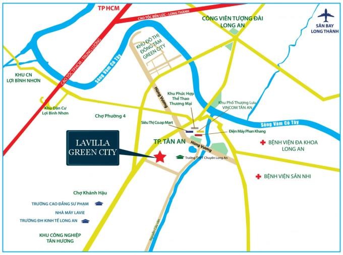 Khả năng kết nối vùng tuyệt vời của dự án Lavilla Green City