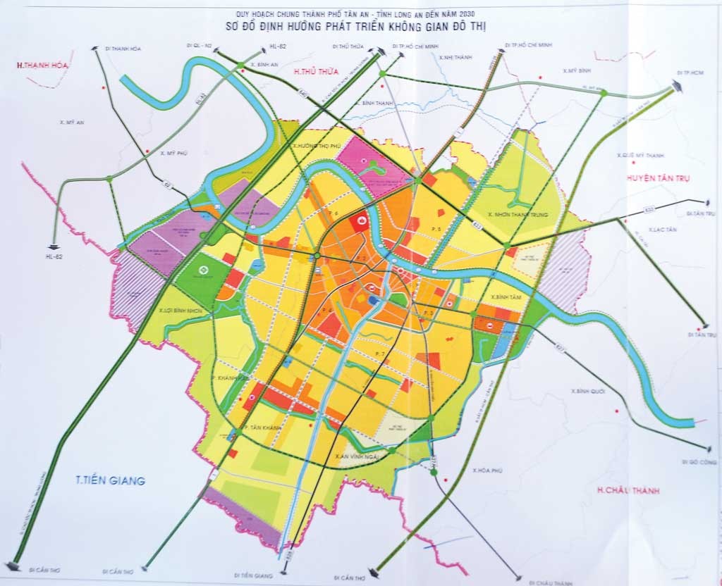 Hướng dẫn bản đồ quy hoạch thành phố tân an chi tiết