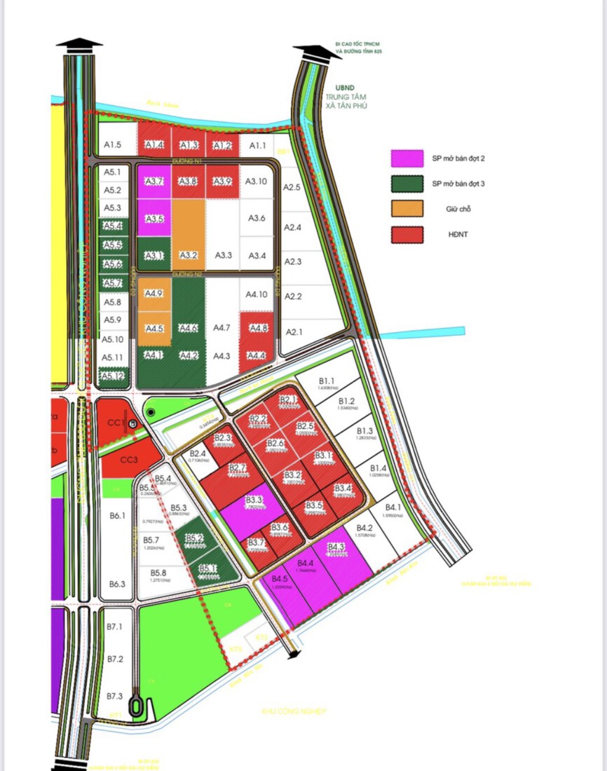 Mặt bằng KCN Trần Anh Tân Phú