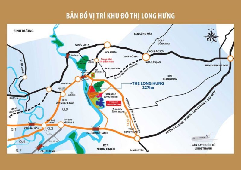 Vị trí Long Hưng City