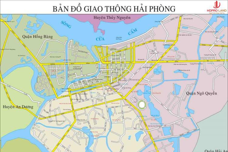 Bản đồ giao thông Hải Phòng