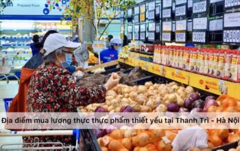 mua lương thực thực phẩm thiết yếu trong mùa dịch tại huyện Thanh Trì - Hà Nội