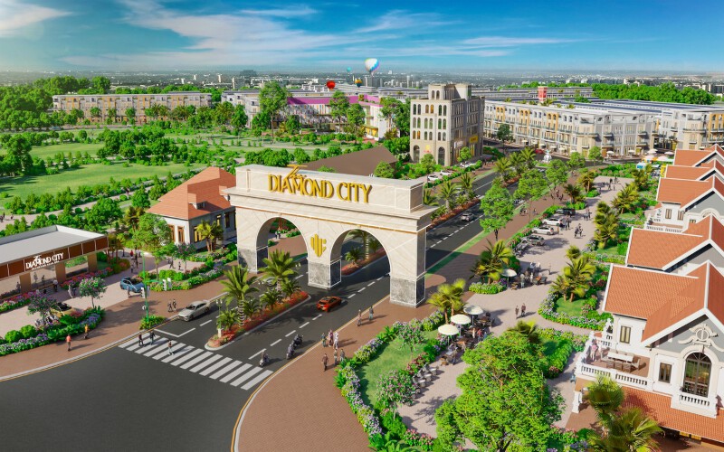 Cổng chào dự án The Diamond City