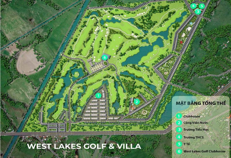 Tiện ích tại Block B10 dự án West Lakes Golf & villas