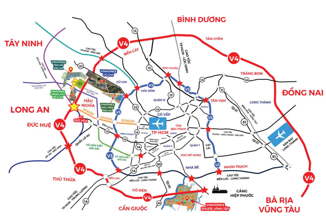 Vị trí Vin Hóc Môn