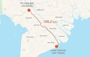 Hướng tuyến cao tốc Châu Đốc - Cần Thơ - Sóc Trăng