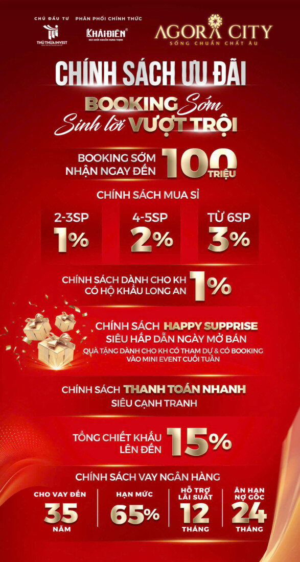 phương thức thanh toán Agora City 1