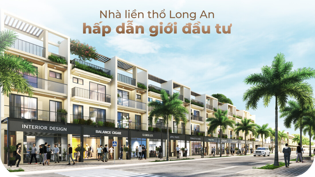 nhà liền thổ Long An hấp dẫn nhà đầu tư