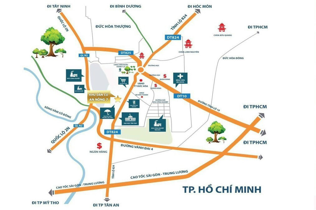 Vị trí dự án An Nông 7