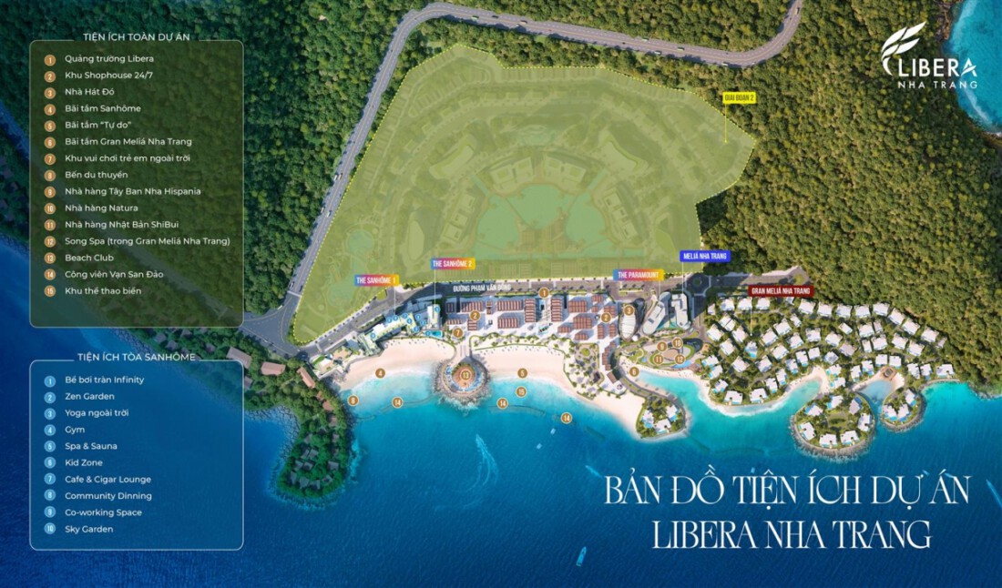 Tiện ích dự án quần thể nghỉ dưỡng Libera Nha Trang