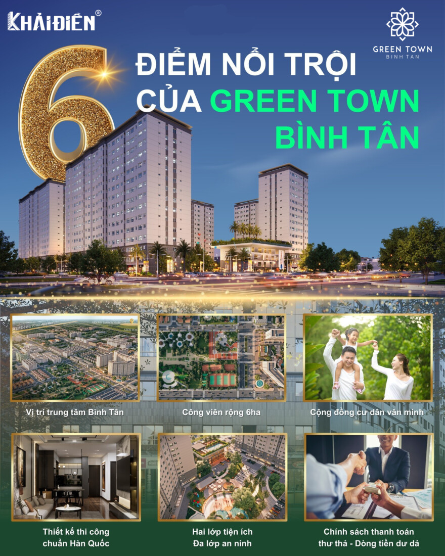 6 điểm nổi trội của green town bình tân