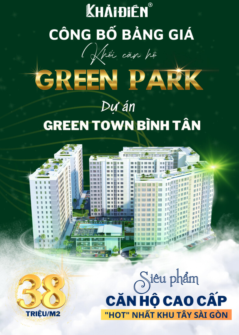 CONG BO BANG GIA GREEN TOWN BÌNH TÂN