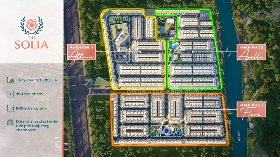 Mặt bằng The Solia Bến Lức 1