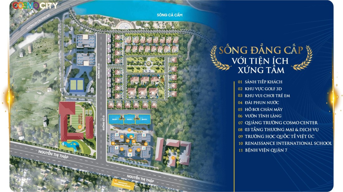 Tiện ích căn hộ Cosmo Quận 7 1