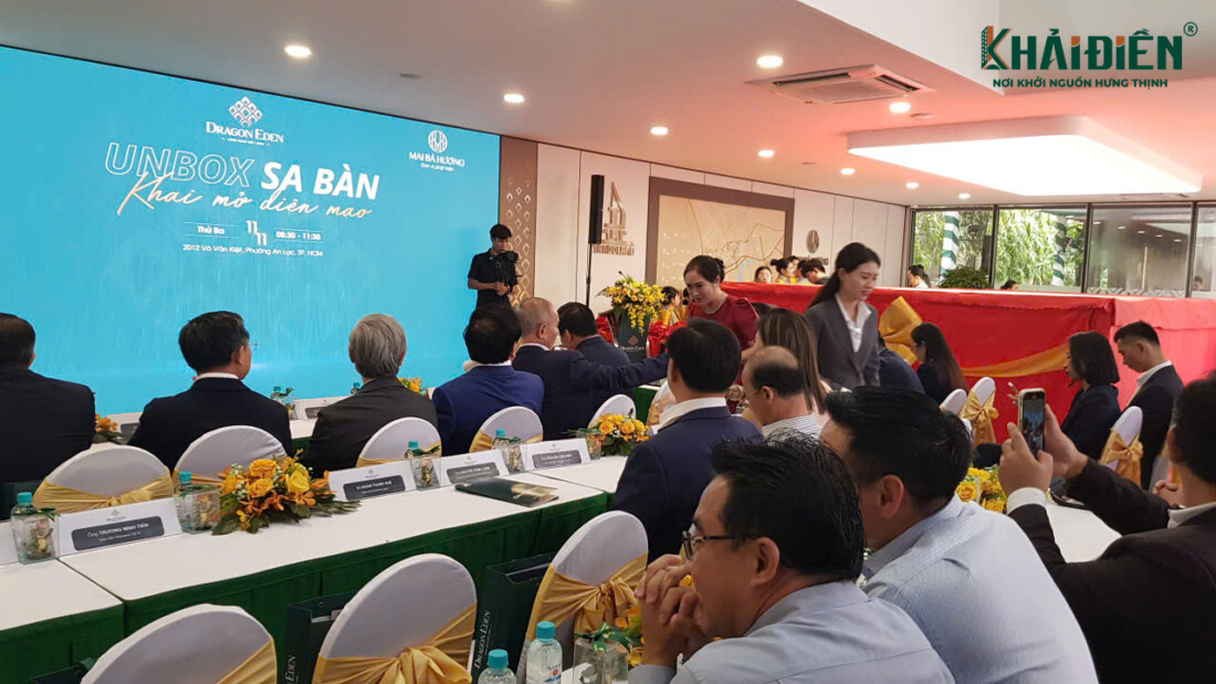 Buổi lễ unbox sa bàn KDC Dragon Eden đã diễn ra trong không khí long trọng, chuyên nghiệp
