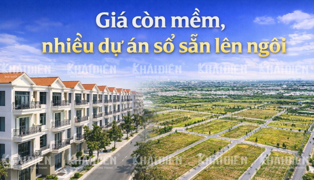 Giá còn mềm, nhiều dự án sổ sẵn lên ngôi khu Tây TP.HCM 2025