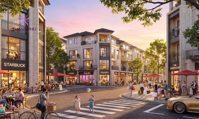 Khu phố thương mại sôi động tại Thanh Phú Centre Point