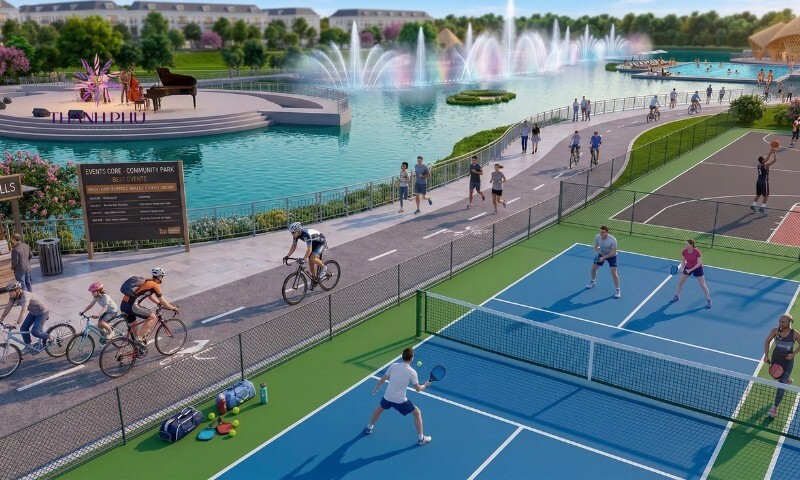 Không gian thể thao và giải trí ven hồ tại Thanh Phú Centre Point
